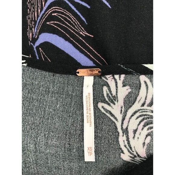 Free People‎ Clear Skies Black Cold Shoulder Tunic Dress XS Long Sleeve - Picture 12 of 12